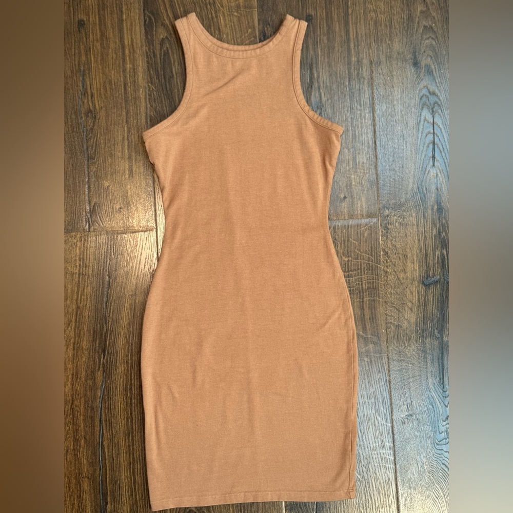 wild fable Sleeveless Bodycon Dress in Camel/Tan